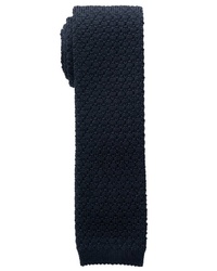 dunkelblaue Strick Krawatte von Eterna