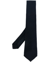 dunkelblaue Strick Krawatte von Kiton