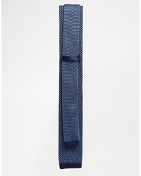 dunkelblaue Strick Krawatte von Ted Baker