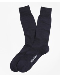 dunkelblaue Strick Socken