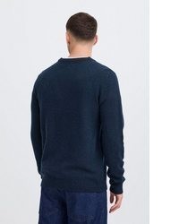 dunkelblaue Strick Strickjacke von BLEND