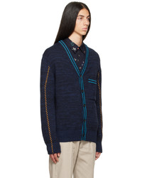 dunkelblaue Strick Strickjacke von Ps By Paul Smith