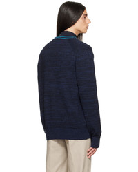 dunkelblaue Strick Strickjacke von Ps By Paul Smith