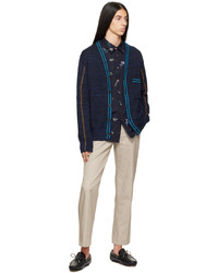 dunkelblaue Strick Strickjacke von Ps By Paul Smith