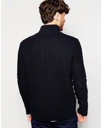 dunkelblaue Strick Strickjacke von Asos