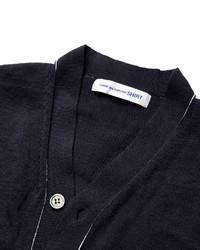 dunkelblaue Strick Strickjacke von Comme des Garcons