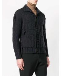 dunkelblaue Strick Strickjacke von Maison Flaneur