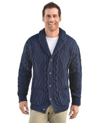 dunkelblaue Strick Strickjacke von MARCO DONATI