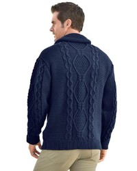 dunkelblaue Strick Strickjacke von MARCO DONATI