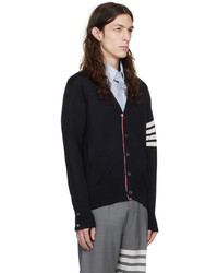 dunkelblaue Strick Strickjacke von Thom Browne