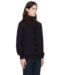 dunkelblaue Strick Strickjacke von A.P.C.