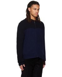 dunkelblaue Strick Strickjacke von Ps By Paul Smith