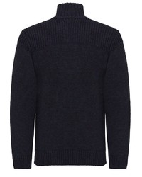 dunkelblaue Strickjacke mit einem Knebelverschluss von CG - Club of Gents