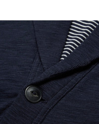 dunkelblaue Strickjacke mit einem Schalkragen von Polo Ralph Lauren