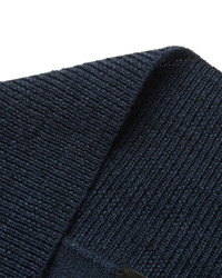 dunkelblaue Strickjacke mit einem Schalkragen von Paul Smith