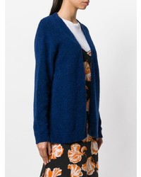 dunkelblaue Strickjacke mit einer offenen Front von Closed