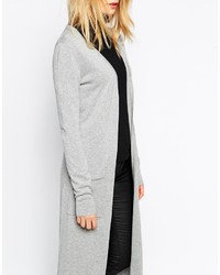 dunkelblaue Strickjacke mit einer offenen Front von Asos