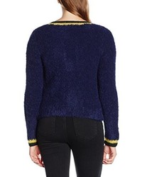 dunkelblaue Strickjacke mit einer offenen Front von VANESSA BRUNO ATHÉ