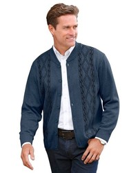 dunkelblaue Strickjacke von Classic