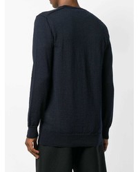 dunkelblaue Strickjacke von Comme Des Garcons SHIRT