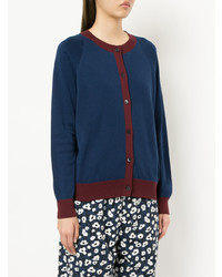 dunkelblaue Strickjacke von Marni