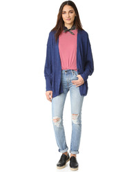 dunkelblaue Strickjacke von Free People