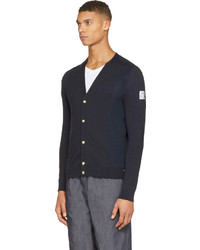 dunkelblaue Strickjacke von Moncler