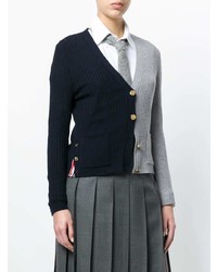 dunkelblaue Strickjacke von Thom Browne