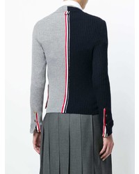 dunkelblaue Strickjacke von Thom Browne