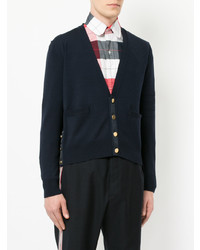 dunkelblaue Strickjacke von Thom Browne