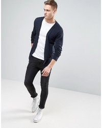 dunkelblaue Strickjacke von Jack and Jones