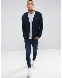 dunkelblaue Strickjacke von Abercrombie & Fitch