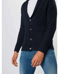 dunkelblaue Strickjacke von Lindbergh