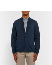 dunkelblaue Strickjacke von Paul Smith