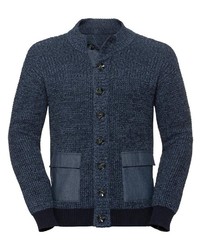 dunkelblaue Strickjacke von MARCO DONATI