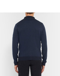 dunkelblaue Strickjacke von John Smedley