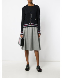 dunkelblaue Strickjacke von Thom Browne