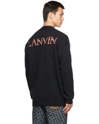 dunkelblaue Strickjacke von Lanvin