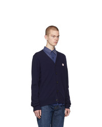 dunkelblaue Strickjacke von Acne Studios