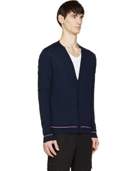 dunkelblaue Strickjacke von Moncler