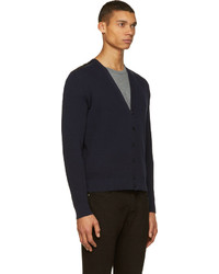 dunkelblaue Strickjacke von Moncler