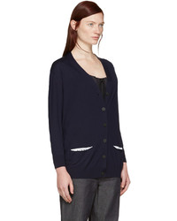 dunkelblaue Strickjacke von Loewe