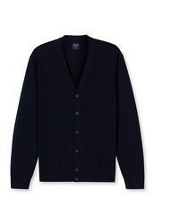 dunkelblaue Strickjacke von Olymp