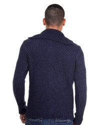 dunkelblaue Strickjacke von R-NEAL