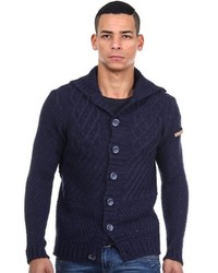 dunkelblaue Strickjacke von R-NEAL