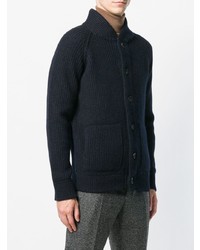 dunkelblaue Strickjacke von Roberto Collina