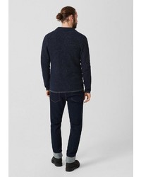 dunkelblaue Strickjacke von s.Oliver BLACK LABEL