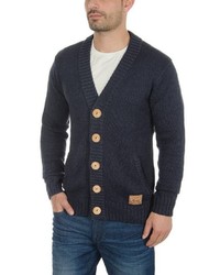 dunkelblaue Strickjacke von Solid