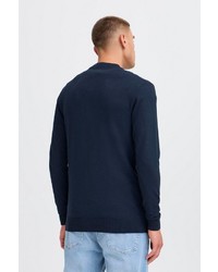 dunkelblaue Strickjacke von Solid