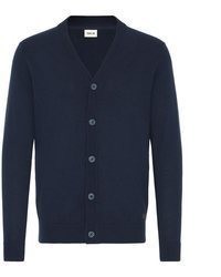 dunkelblaue Strickjacke von Solid